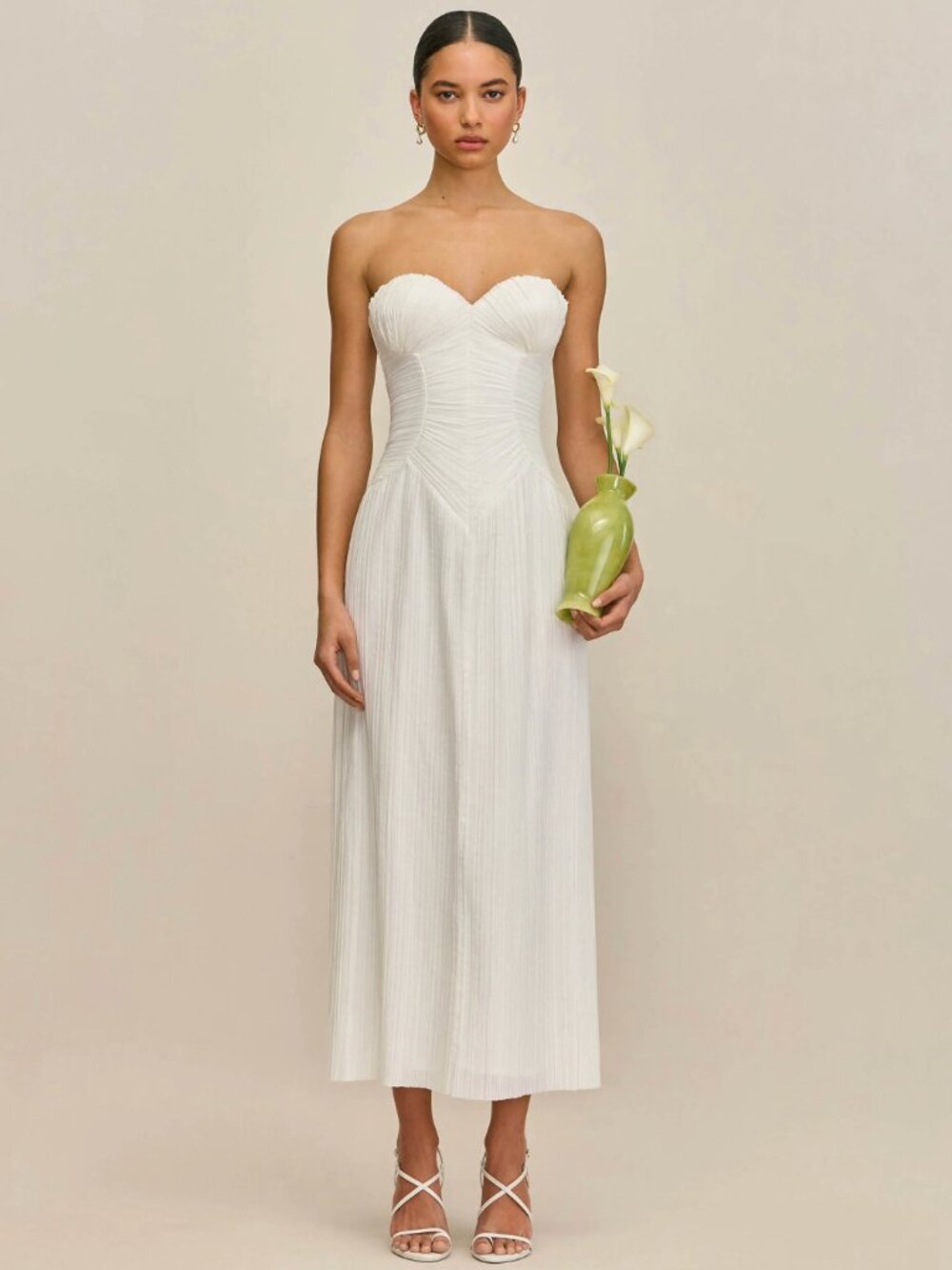 CULT GAIA ASHIKA GOWN OFF WHITE